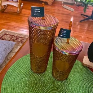STARBUCKS 50TH ANNIVERSARY LIMITED EDITION STUDDED CUP SET- Venti & Grande